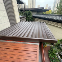 Auvent de toit rétractable extensible en alliage d'aluminium pour extérieur, télécommande intelligente, résistant au vent, électrique, anti-UV, imperméable