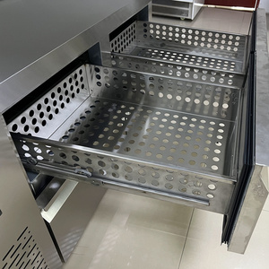 High Quality 9 Drawer Stainless Steel Kitchen Fridge 201 Single-Temperature Table Top Cabinet <b>Freezer</b> With Sliding Drawers D-0.4 - Product Image 5