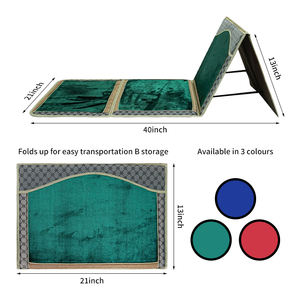 Alfombra de Oración Musulmana Portátil, Plegable, Pequeña, con Soporte para la Rodilla, Ideal para Viajes, Regalo para Niños, para <span class=keywords><strong>Cristianos</strong></span> - Product Image 2