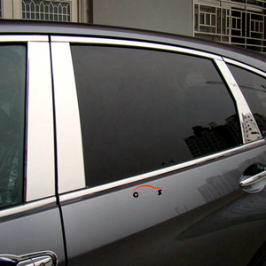 Cubierta Decorativa Plateada Brillante de Acero Inoxidable para el Pilar Central de la Ventanilla del Honda CR-V 2012-2016 - Product Image 3