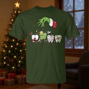 Camiseta de Navidad para asistente dental, dentista, equipo de Santa Claus - Product Image 2