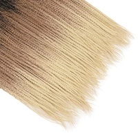 Tresses synthétiques au crochet, 10 mèches, extensions de cheveux synthétiques colorées, 24 pouces, tresses au crochet arc-en-ciel ombrées