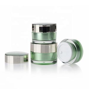 Crème de contrôle de la teint verte 20g, crème hydratante pour le visage avec couvercle métallique à vis, emballage en pot de verre - Product Image 6