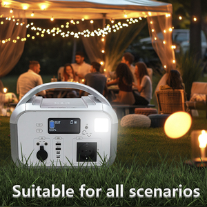 Generador Solar de Respaldo con Batería LiFePO4 de 134 Wh para Acampar al Aire Libre, Tomas de Corriente CA de 600 W, Recarga del 80% <span class=keywords><strong>en</strong></span> 30 Minutos, Linterna de Respaldo LFP - Product Image 5