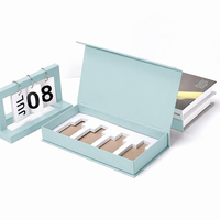 Caja de Regalo Magnética con Tapa Abatible Negra Mate con Logotipo Personalizado - Empaque de Cartón Rígido Premium con Inserto de EVA Personalizado para Suero para el Cuidado de la Piel