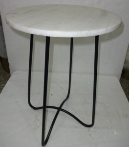 New Design <b>Round</b> Metal <b>Side</b> <b>Table</b> with Marble Top Coffee <b>Table</b> Tea Coffee Living Room <b>Table</b> Western Metal Wood Box - Product Image 5