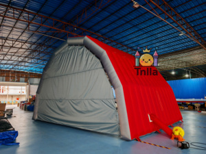 Castillo Inflable Deportivo con Entrada y Ventilador Rojo, Material de PVC Gigante, Tamaño Personalizado, para Eventos, Presentaciones de Equipos, Promoción Empresarial - Product Image 5