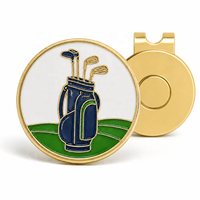 Marcador de Pelotas de Golf Magnético con Clip para Gorra, Chapado en Oro, Diseño de Águila Dorada en Metal Pintado, Logotipo Personalizado, Regalo de Golf