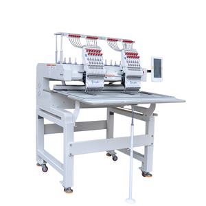 Marca Yinghe, doble cabezal, 12 agujas, computadora de alta velocidad, 360*510mm, máquina de bordado para tres funciones, gorra, camiseta y plana - Product Image 1