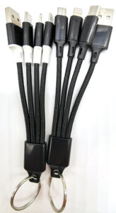 13 CM tejido 2A corto portátil 3 en 1 <span class=keywords><strong>Cable</strong></span> <span class=keywords><strong>de</strong></span> carga USB <span class=keywords><strong>Cable</strong></span> <span class=keywords><strong>de</strong></span> 8pinmicro tipo c USB2.0 con llavero <span class=keywords><strong>de</strong></span> Banco <span class=keywords><strong>de</strong></span> <span class=keywords><strong>la</strong></span> energía - Product Image 4