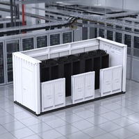 Pusat Data Terpadu Kontainer Tahan Segala Cuaca, Kontainer Data Modular Luar Ruangan, Unit Kabin Server Kontrol Suhu Cerdas
