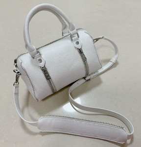 <span class=keywords><strong>Sac</strong></span> carré classique français en PU pour femme <span class=keywords><strong>avec</strong></span> chaîne ornée de diamants, double sangle, <span class=keywords><strong>sac</strong></span> bandoulière, fermeture éclair - Product Image 4