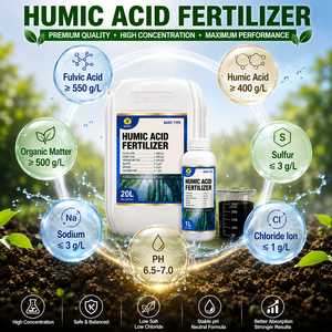 Fertilizante Orgánico de Ácido Fúlvico <span class=keywords><strong>y</strong></span> Ácido Húmico para la Mejora del Suelo <span class=keywords><strong>y</strong></span> Uso Agrícola Sostenible - Product Image 4