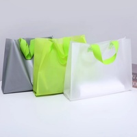 Sacs de courses en plastique imprimés sur mesure avec poignée découpée, écologiques, recyclables, pour vêtements et emballages