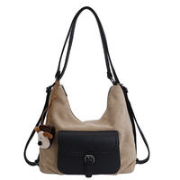 Sac à bandoulière vintage décontracté pour femme en cuir PU de luxe avec doublure en polyester, mode estivale, deux sangles, fermeture éclair