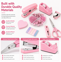 Ensemble de Papeterie Kits de Fournitures Indispensables pour l'École et le Bureau Accessoires de Bureau Coffret Cadeau Promotionnel Agrafeuse pour le Bureau et l'École