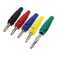 Prise banane 4 mm avec gaine en caoutchouc souple, sans soudure, type lanterne, haute élasticité, pour sonde multimètre