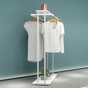 Tienda de ropa Tamaño personalizado Tienda de ropa Estante de exhibición de ropa Soportes de ropa <span class=keywords><strong>Boutique</strong></span> Estante de ropa <span class=keywords><strong>blanco</strong></span> para <span class=keywords><strong>Boutique</strong></span> - Product Image 3