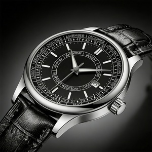 Reloj de Negocios de Lujo para Hombre, con Correa de Cuero y Calendario, Reloj de Cuarzo para Hombre - Product Image 1