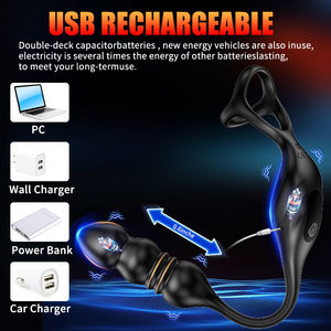 Estimulador de Próstata y Testículos 3 en 1 con 9 Modos de Vibración, Juguetes Sexuales Anales Masculinos, Masajeador de Próstata con Control Remoto Inalámbrico - Product Image 5