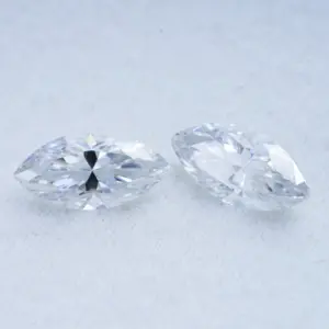 HanYu With GRA Certified Loose Moissanite Diamond Marquise Cut D color Moissanite