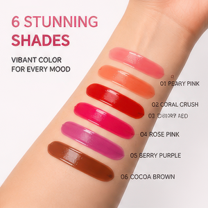 Vegan Moisturizing <b>Lip</b> Gloss 4ml Big Brush Head Natural Non stick Cup <b>Lip</b> Glaze Natural Look OEM ODM - Product Image 3