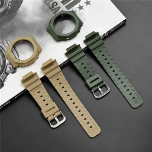 Kit de modification de boîtier de montre en résine transparente pour Casio GA2100, bracelet de montre sport en TPU 16 mm, ensemble de bracelets de remplacement étanches pour GA-2110 - Product Image 6