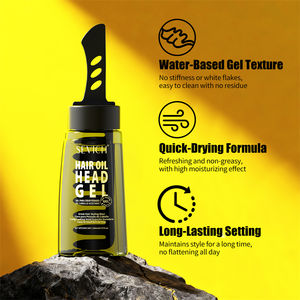 Gel Coiffant Professionnel Fixation Forte à l'Huile de Ricin Bio – Lotion Fixatrice <span class=keywords><strong>pour</strong></span> <span class=keywords><strong>Cheveux</strong></span> – Vente en Gros Usine - Product Image 1