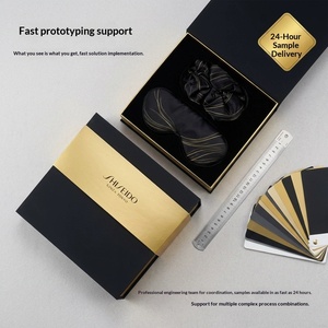 กล่องของขวัญเคลือบทองหรูหราสำหรับเครื่องสำอาง บรรจุภัณฑ์แบบหิ้วหูหิ้วสุดหรูสำหรับของขวัญพรีเมียม - Product Image 3