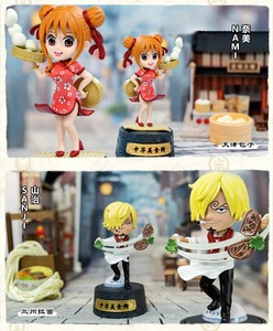Set de 8 Figuras de Anime, Cajas Misteriosas de Alta Calidad, One Piece, Comida China para Niños, Regalos de Aniversario, Edición Q, Luffy <span class=keywords><strong>Zo</strong></span> - Product Image 5