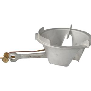 Table de cuisson au gaz commerciale VCT à double brûleur en acier inoxydable argenté avec allumage piézoélectrique, garantie 1 an, pour extérieur et garage - Product Image 2