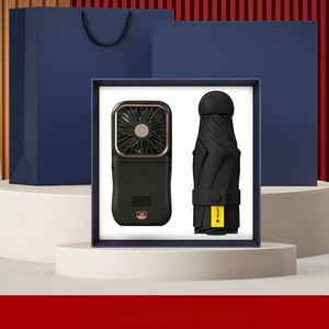 Coffret Cadeau d'Affaires Personnalisé 2-en-1 de Luxe : Tasse à Café et Ventilateur Portable, Nouveauté Promotionnelle, Impression UV, Papier Fait Main, Cérémonie de Remise des Diplômes - Product Image 2