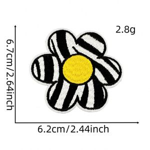 Fantasy Macaroon Color Embroidered Iron on Flower Just Gave Fun butterfly Patch for Clothing <b>Hat</b> <b>Bag</b> Decoration - Product Image 3