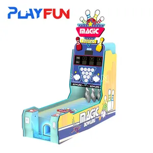 PlayFun mesin permainan arkade hadiah penebusan menembak Bowling elektronik dioperasikan koin hiburan dalam ruangan terlaris