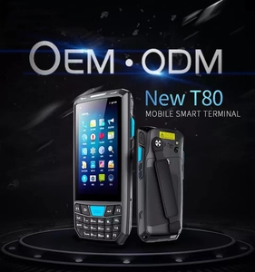 QR Máy quét mã vạch giá rẻ Nhà Máy Giá T80 gồ ghề Android di động cầm tay <span class=keywords><strong>PDA</strong></span> 1D 2D Honor x8b điện thoại di động cổ sổ cái Nano S - Product Image 3