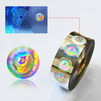 Film holographique 3D doré à transfert thermique, film de sécurité laser, logo personnalisé, hologramme, estampage à chaud