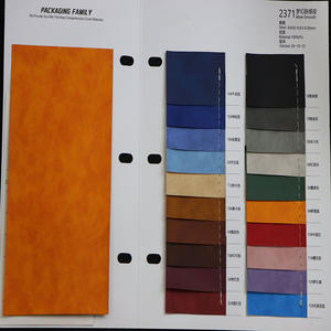 不同质地软包皮革100% PU合成革笔记本钱包人造革饰品玻璃盒面料 - Product Image 5