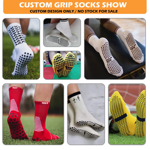 Calzini Antiscivolo da Calcio Personalizzati OEM Unisex Calzini da Calcio con Grip Antiscivolo Logo Personalizzato - Product Image 3