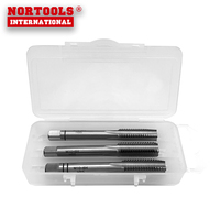3 PIÈCES Tarauds À Main HSS flûte droite filetage outils