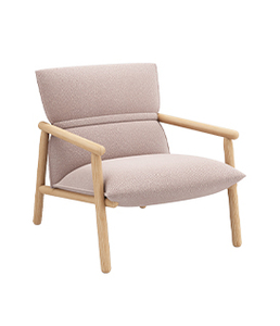<span class=keywords><strong>Fauteuil</strong></span> de salon de style nordique moderne avec structure en bois de chêne massif pour hall d'hôtel - Product Image 4
