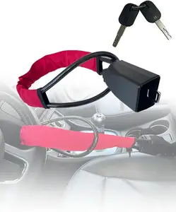 Zhenzhi blocco del volante dispositivo antifurto blocco della cintura di sicurezza serratura dell'auto della cintura di sicurezza in fune metallica addensata aggiornata