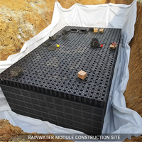 Système de modules de bassins d'infiltration des eaux pluviales pour la construction sous les allées, les routes, les zones piétonnes et les parkings