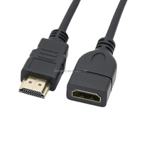 Câble d'extension HDTV Mâle-Femelle 1M/2M/3M/5M 1080P 3D 1.4v Gaine PVC Blindage en feuille tressée pour TV LCD Ordinateur portable Projecteur