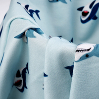 Sudadera con capucha y pantalones deportivos de tejido de punto estampado en bambú y elastano para ropa de descanso, producción de fábrica para marcas.