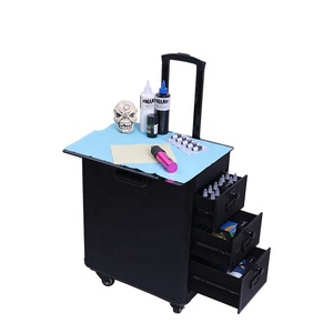 YABA Boîte de barre de tirage haute capacité Support de <span class=keywords><strong>bras</strong></span> à double usage Valise portable Sac de chariot de <span class=keywords><strong>tatouage</strong></span> - Product Image 4