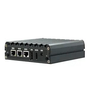 Không quạt công nghiệp mini pc dual lan Hiển Thị J1800 J1900 E3845 Bộ Vi Xử Lý máy tính công nghiệp