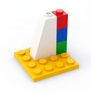 Bloques de Construcción BEBRICKS Serie <span class=keywords><strong>4460</strong></span>, Pieza Inclinada 75 2x1x3, Bloque Hueco Abierto, Juguete de Construcción para Niños, Sets de Bloques MOC - Product Image 2