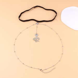 สร้อยข้อมือรูปงูสำหรับผู้หญิง โลหะผสมสังกะสี หลายชั้น สร้อยคล้องตัว เครื่องประดับแฟชั่นสำหรับงานปาร์ตี้ สีทอง สีทองคำขาว - Product Image 3