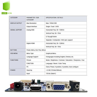 Papan Kontrol LCD Universal 1920x1200 Mendukung 12V DC LH-VH01 LVDS ke VGA HD MI untuk Industri