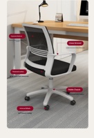 Conjunto de Silla y Escritorio de Oficina Moderno y Elegante para Estaciones de Trabajo Individuales Sencillas, Mesa de Computadora Dedicada